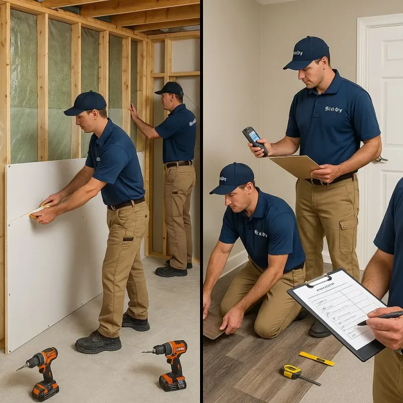 Repairs and Reconstruction process in West Pittston, PA