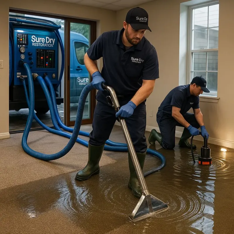 Water Extraction and Removal process in West Pittston, PA